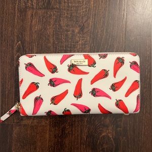 Kate Spade Wallet Chili Pepper Print Neda